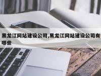 黑龙江网站建设公司,黑龙江网站建设公司有哪些